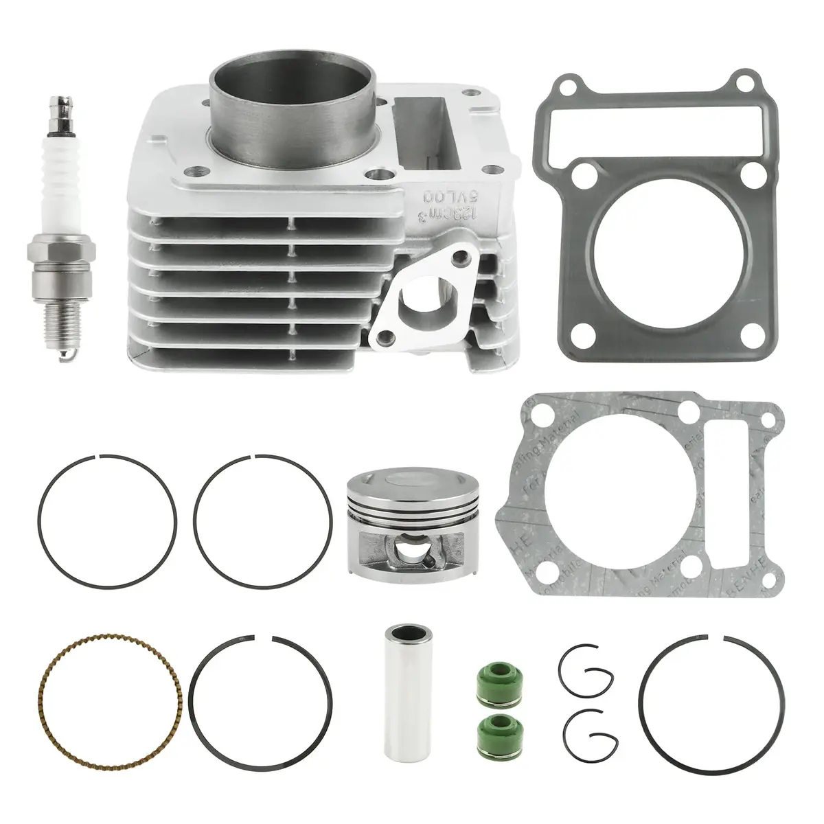 FLYPIG 54mm Cylinder Piston Top End Rebuild Kit for Yamaha TTR125 TTR125E | 125cc Displacement, Durable Aftermarket Replacement - main product image