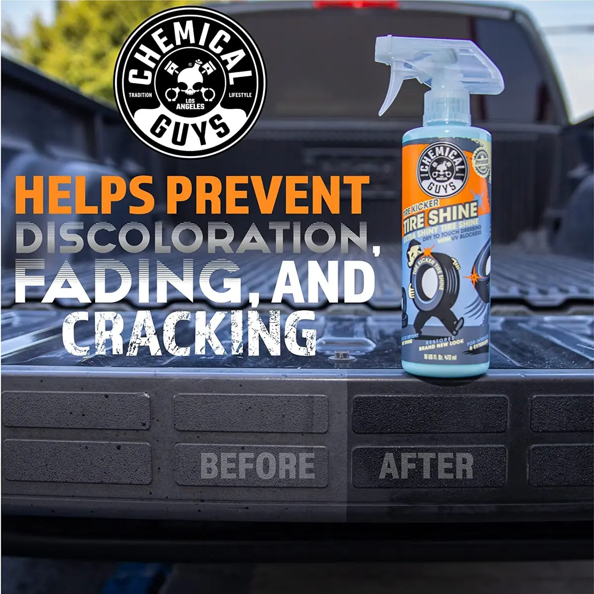 Chemical Guys Tire Kicker Extra Glossy Tire Shine Spray 473ml (16 Fl Oz) | Restores Deep Wet Look & Protects Trim - view 3