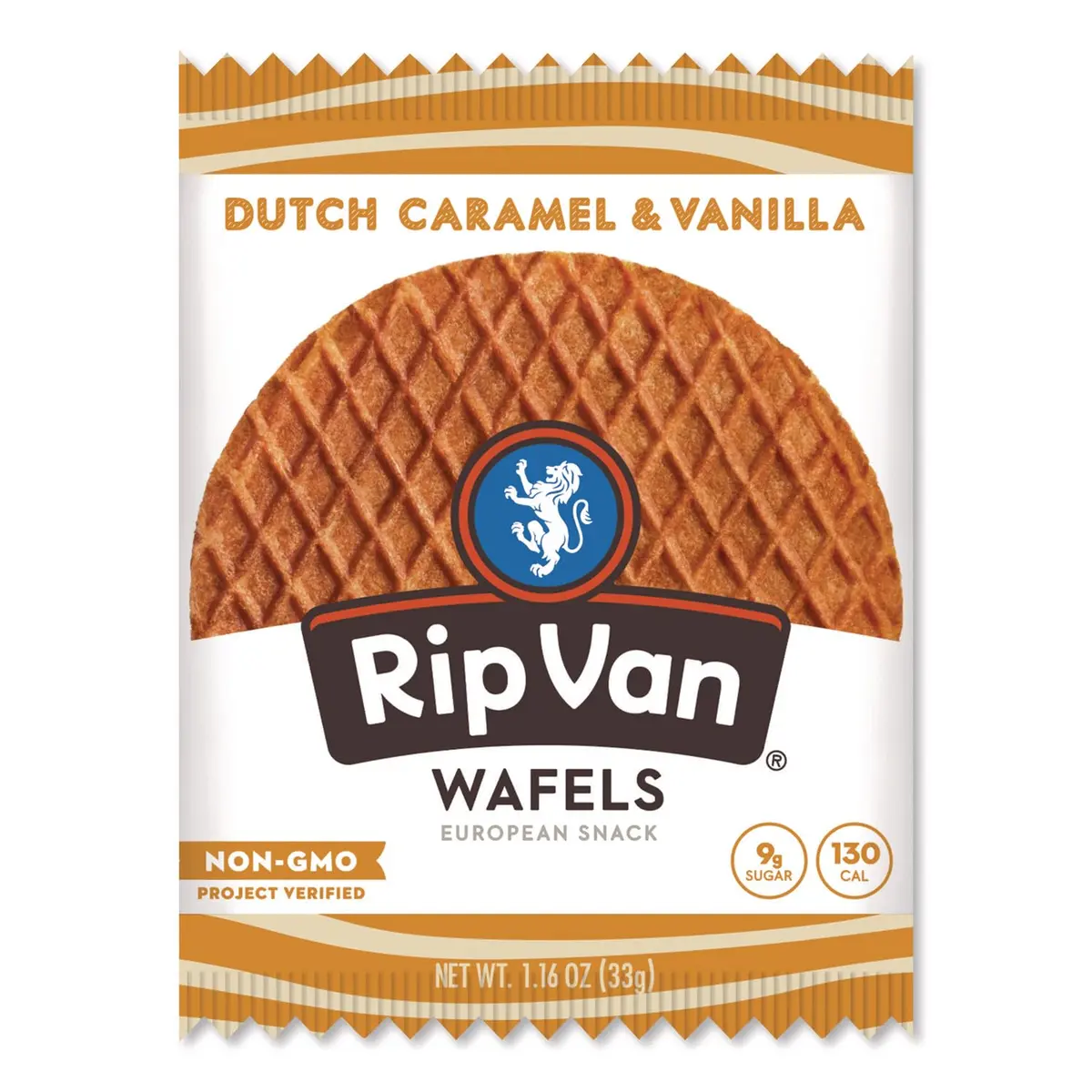 Rip Van Wafels Dutch Caramel & Vanilla Stroopwafels | Low Sugar, Keto Friendly, 12 Count - view 4