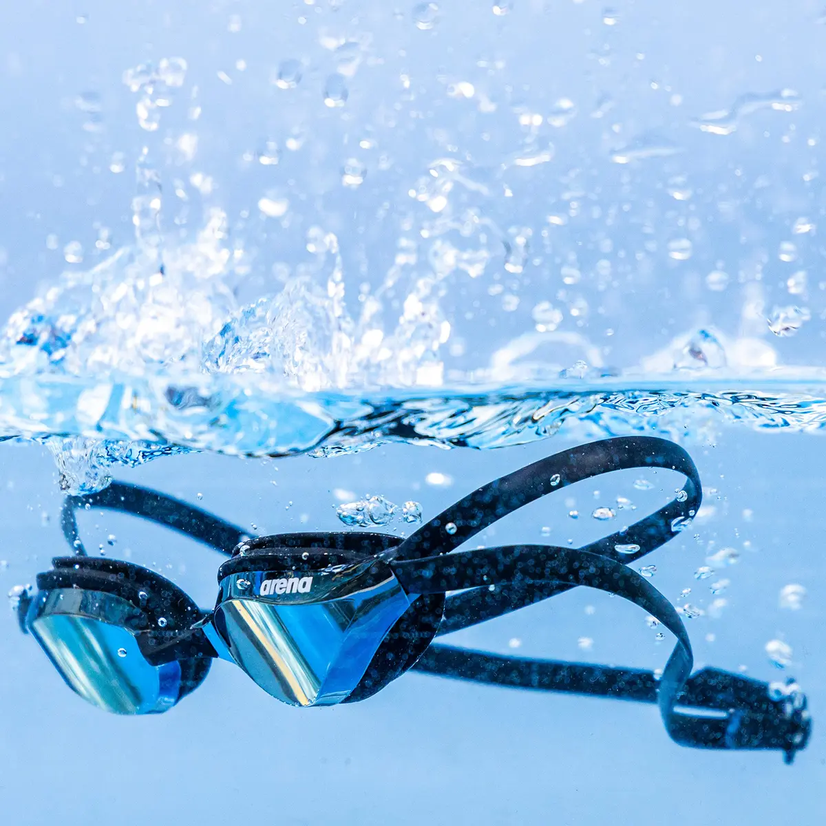 ARENA Unisex Python Racing Swim Goggles for Men and Women Anti-Fog Non-Mirror Lens Max Comfort Dual Strap, Smoke/Black | Performance Hydrodynamics - view 7