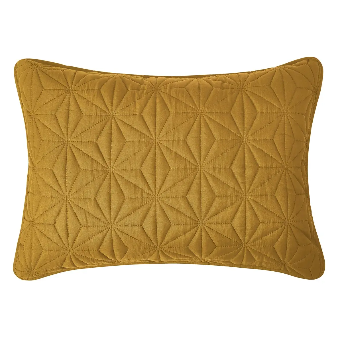 VCNY Home Kaleidoscope Quilt Set, Full/Queen 3-Piece, Gold | Geometric Pattern, Breathable Microfiber - view 7