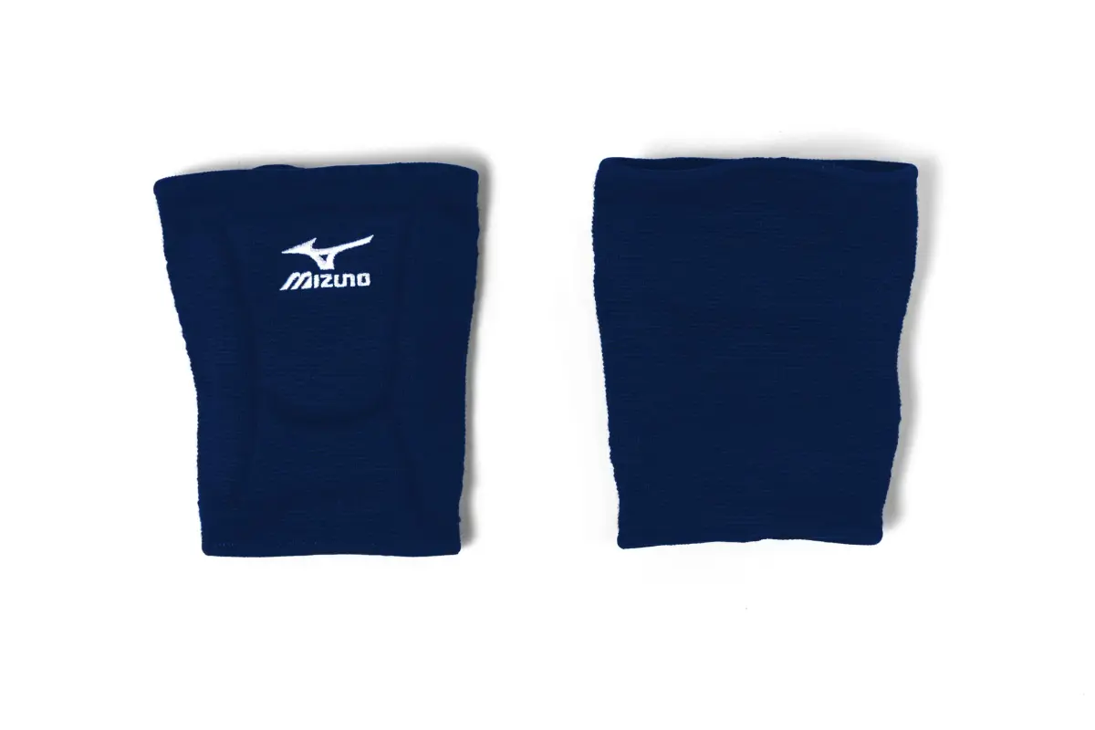 Mizuno LR6 Volleyball Knee Pads Navy Medium | 6.75 inch Sleeve for Full Patella Protection - view 4