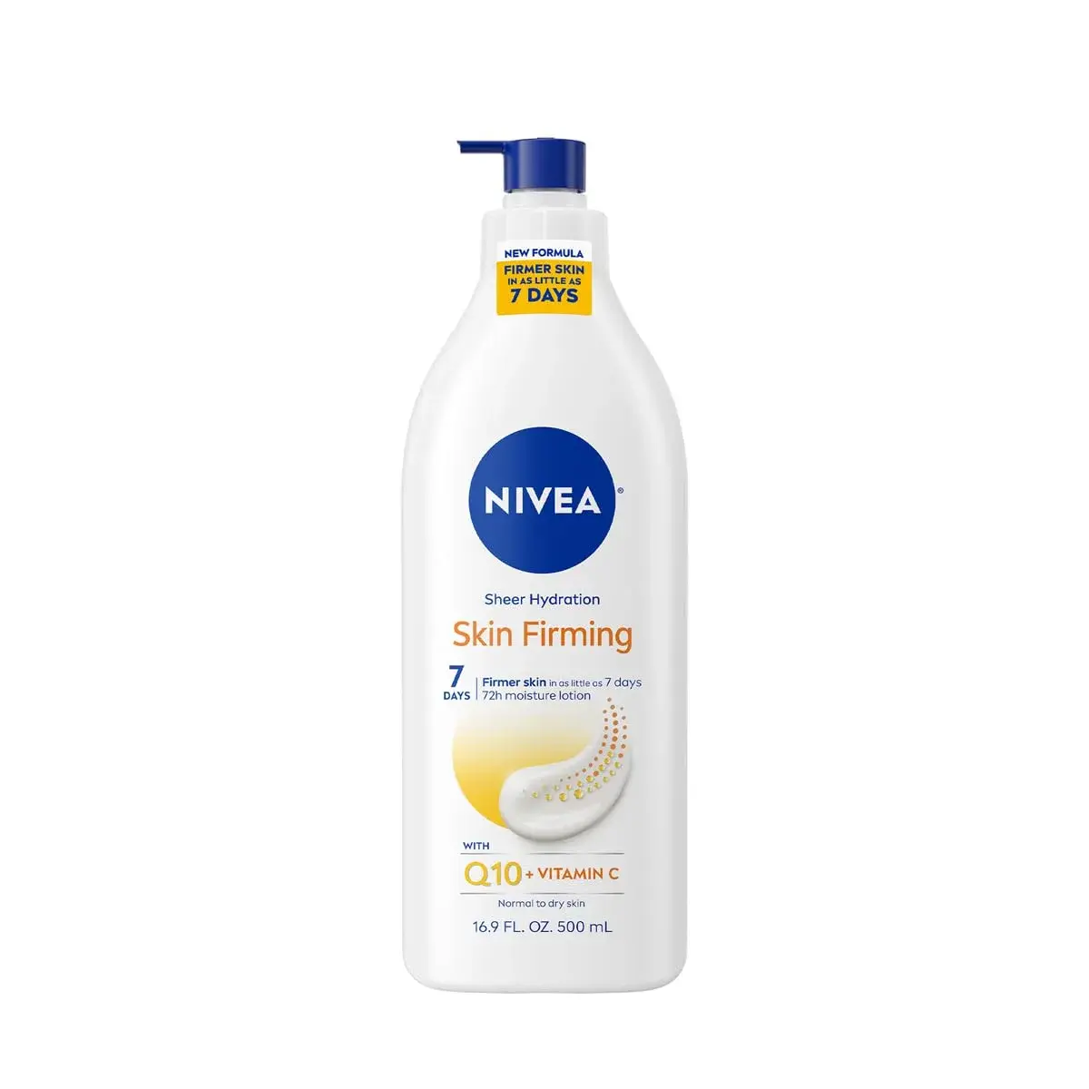 NIVEA Sheer Hydration Skin Firming Body Lotion with Q10 & Vitamin C 500ml (16.9 Fl Oz) | Firms Skin in 7 Days - main product image