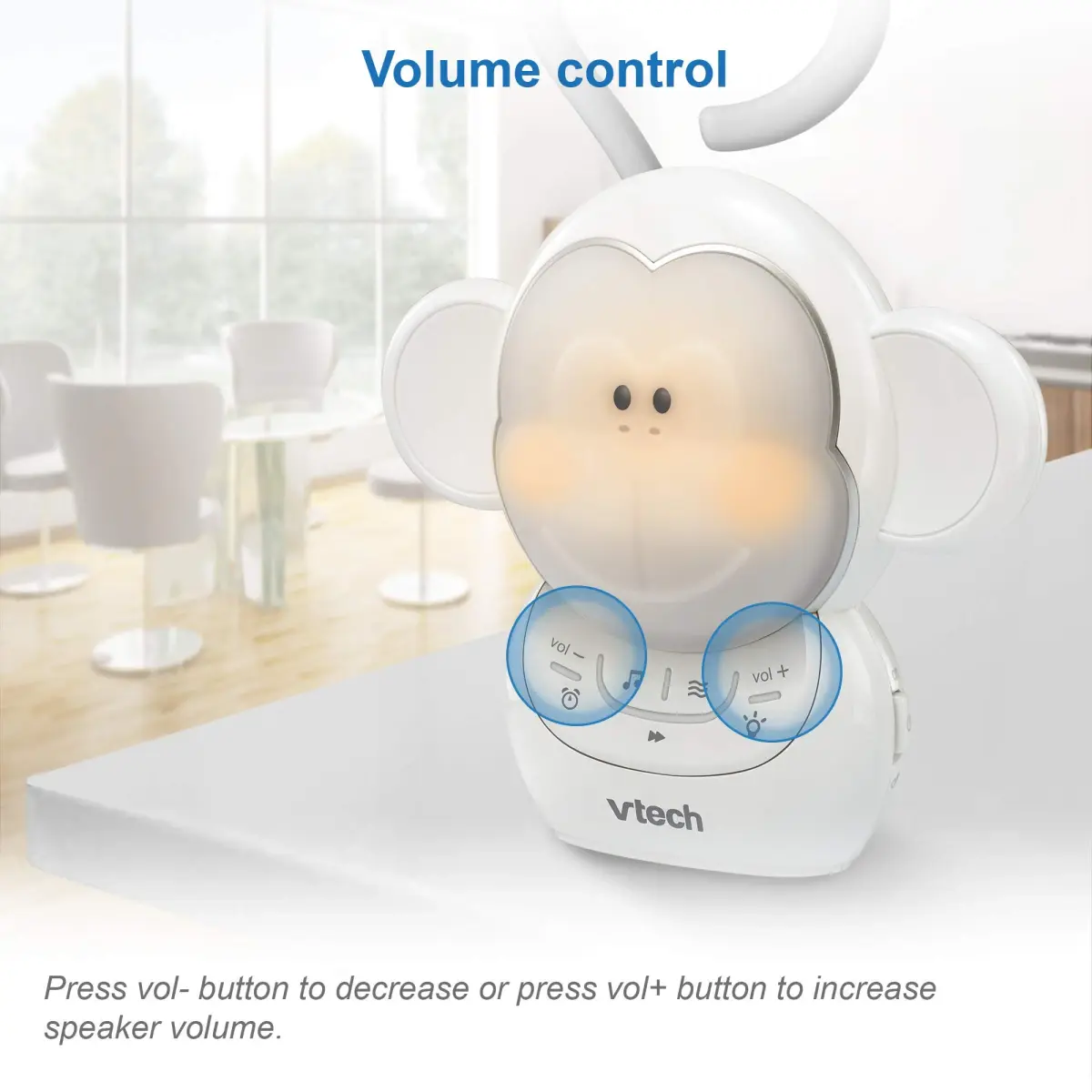VTech Myla The Monkey Baby Sleep Soother with White Noise Machine | Rechargeable Battery - view 9