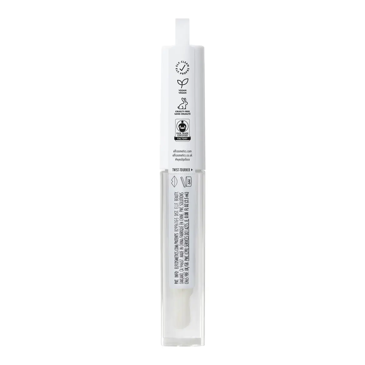 e.l.f. Lip Lacquer, Clear | High-Shine, Nourishing Lip Gloss for Soft, Hydrated Lips - view 6