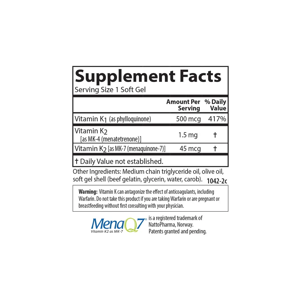 Carlson K Complete Vitamin K-1, K2 as MK-4, 90 Softgels | Supports Bone & Heart Health - view 4