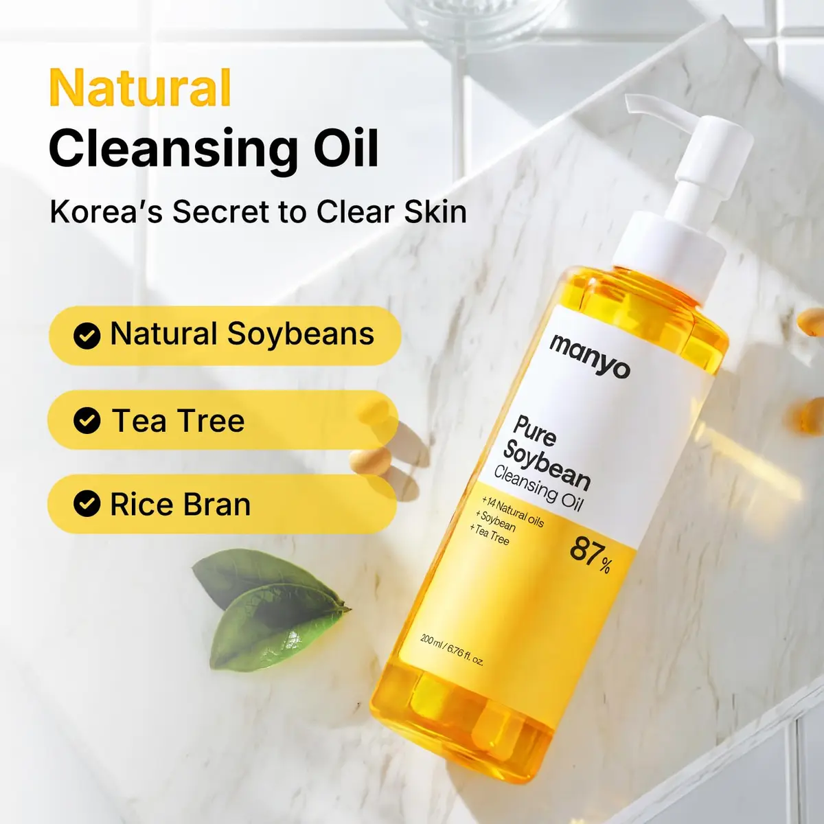 MANYO Pure Cleansing Oil 200ml (6.76 fl oz) | Deep Pore Cleanser for All Skin Types - view 4