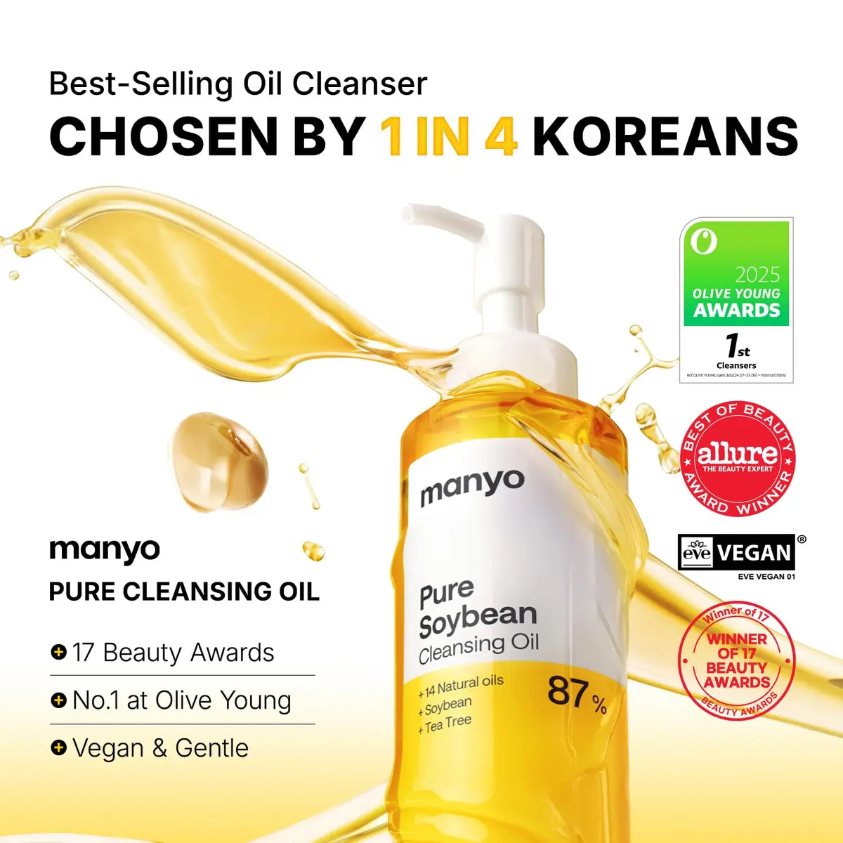 MANYO Pure Cleansing Oil 200ml (6.76 fl oz) | Deep Pore Cleanser for All Skin Types - view 2