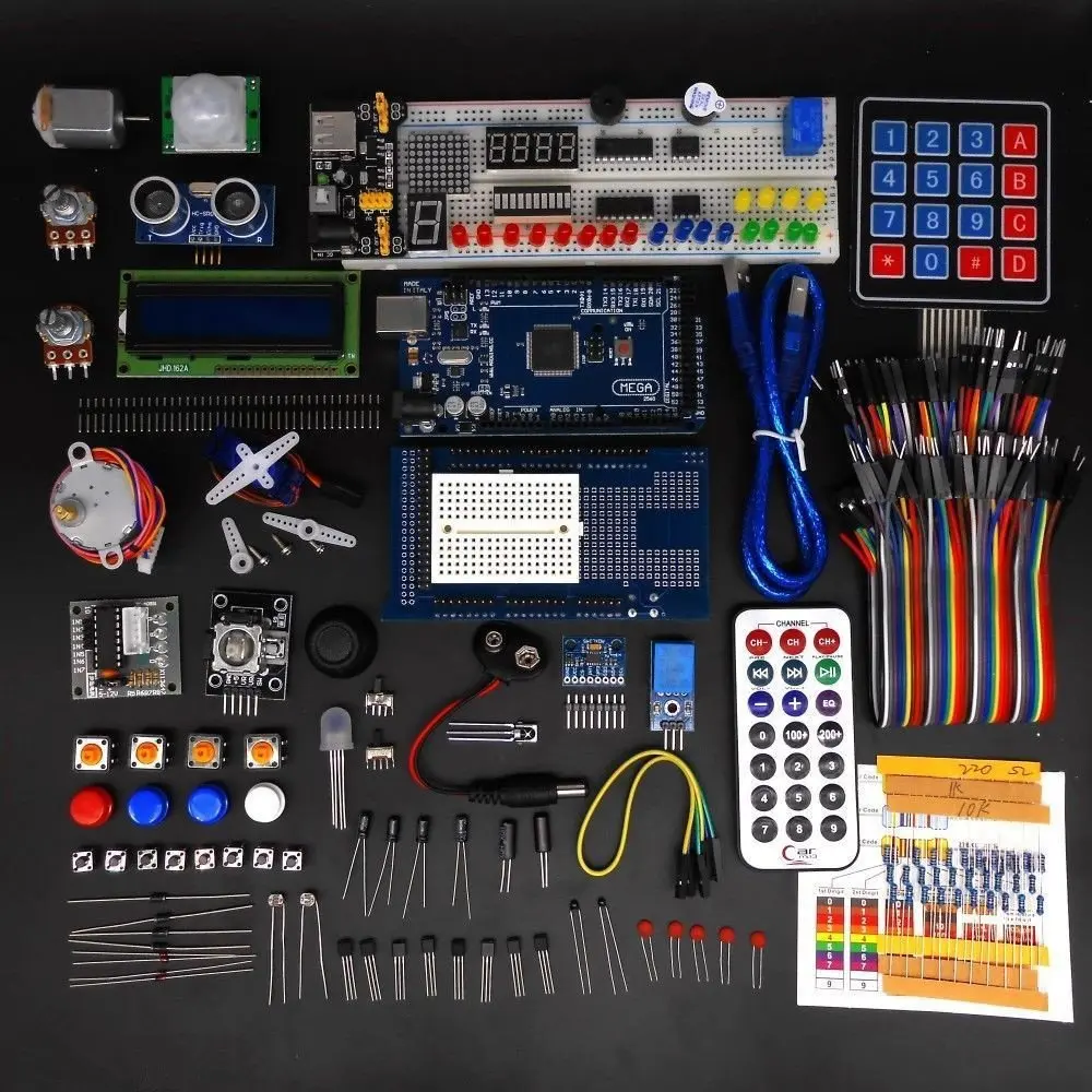 Ardest Complete Arduino Mega2560 Starter Kit | 33+ Projects, LCD1602, Sensors, Breadboard, Tutorial - view 2