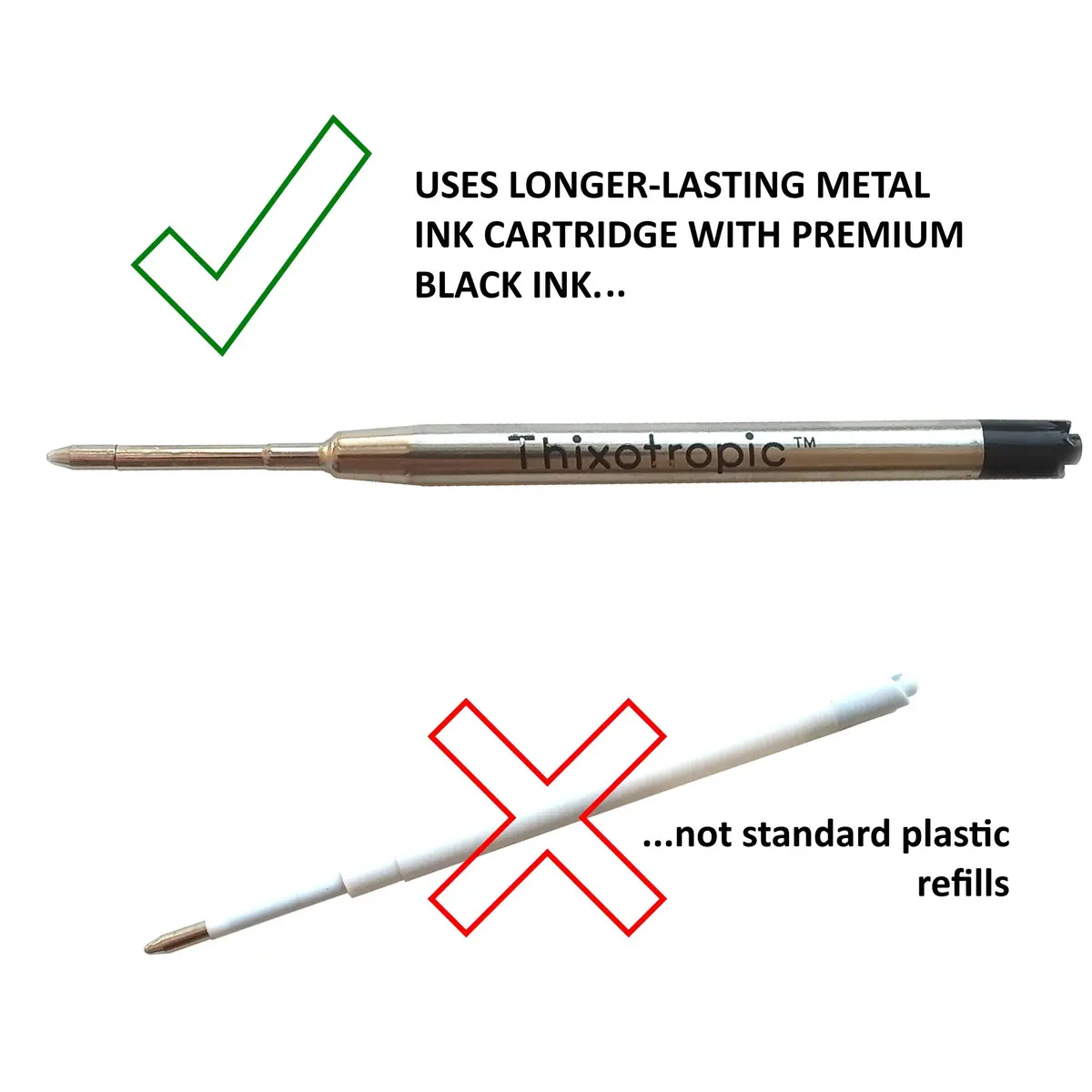 Thixotropic HEAVY Super Big Fat Weighted Pen Twin Pack | 25.4mm (1") Diameter, 99g (3.5oz) Weight - view 5