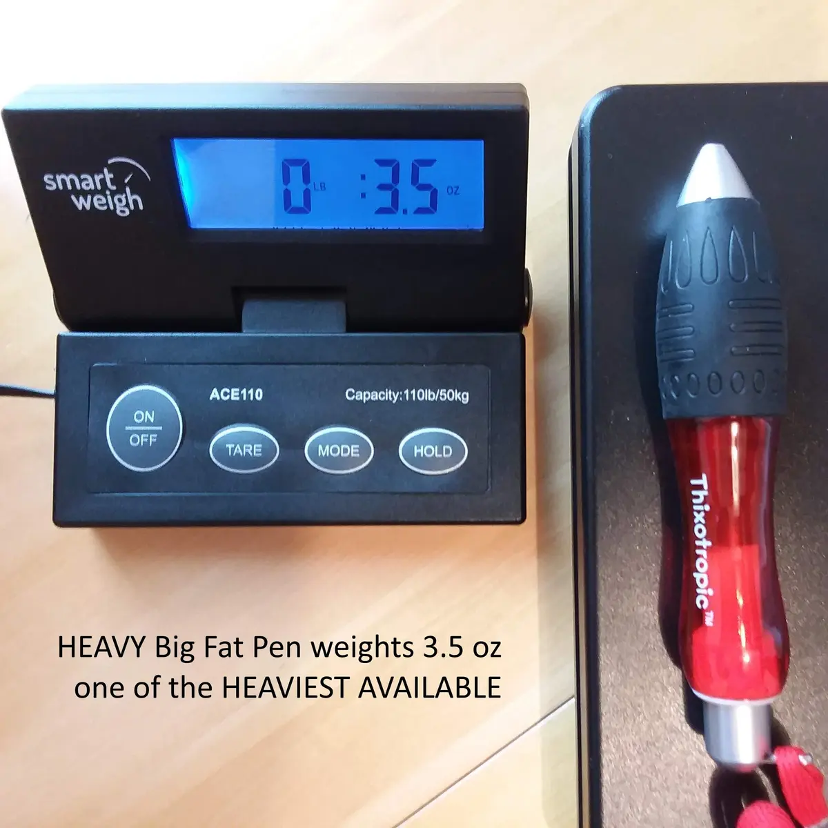 Thixotropic HEAVY Super Big Fat Weighted Pen Twin Pack | 25.4mm (1") Diameter, 99g (3.5oz) Weight - view 3