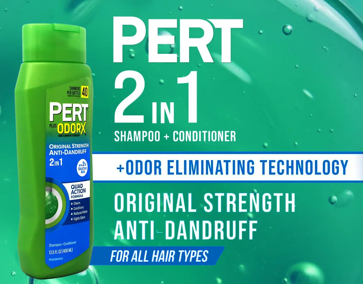 Pert 2 IN 1 Shampoo and Conditioner 13.5 Fl Oz Pack of 6 | Anti-Dandruff, Classic Clean - view 7