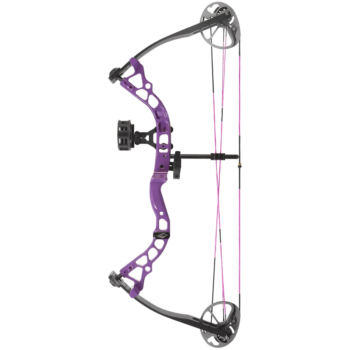Diamond Archery Youth Atomic Bow Fully Adjustable 12-24" | 6-29 LBS Draw, 191 FPS, Left Hand, Black - main product image