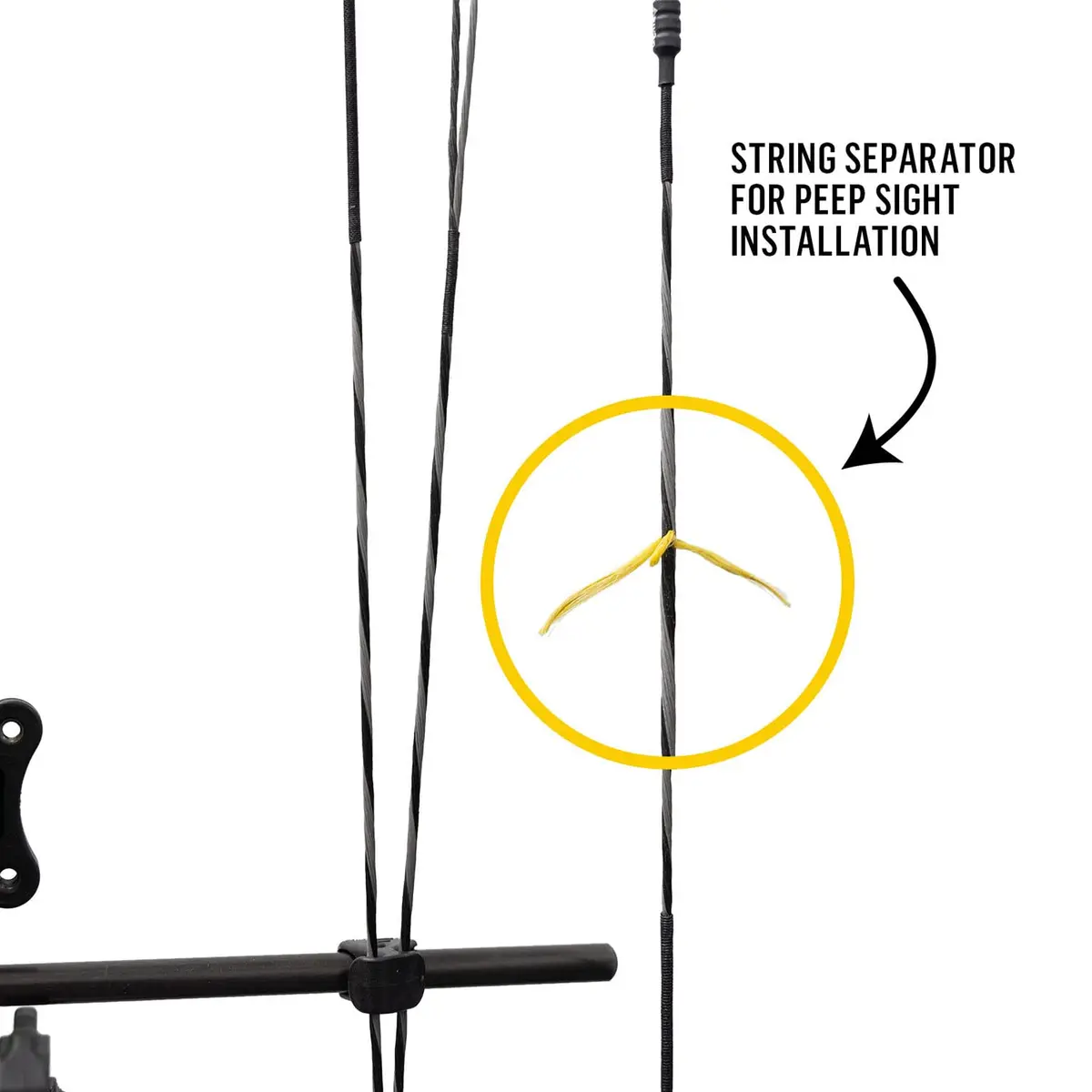 Diamond Archery Youth Atomic Bow Fully Adjustable 12-24" | 6-29 LBS Draw, 191 FPS, Left Hand, Black - view 7