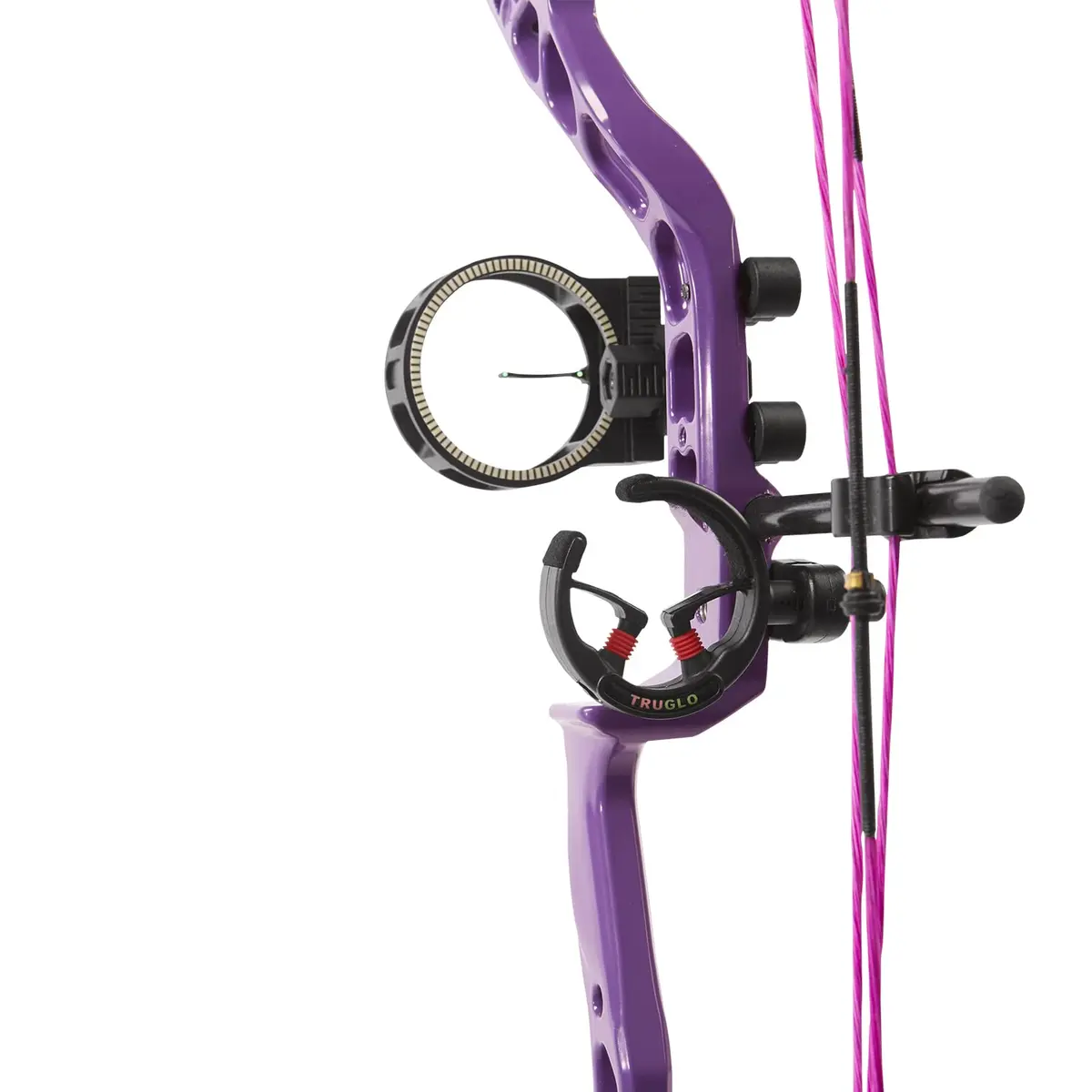 Diamond Archery Youth Atomic Bow Fully Adjustable 12-24" | 6-29 LBS Draw, 191 FPS, Left Hand, Black - view 3