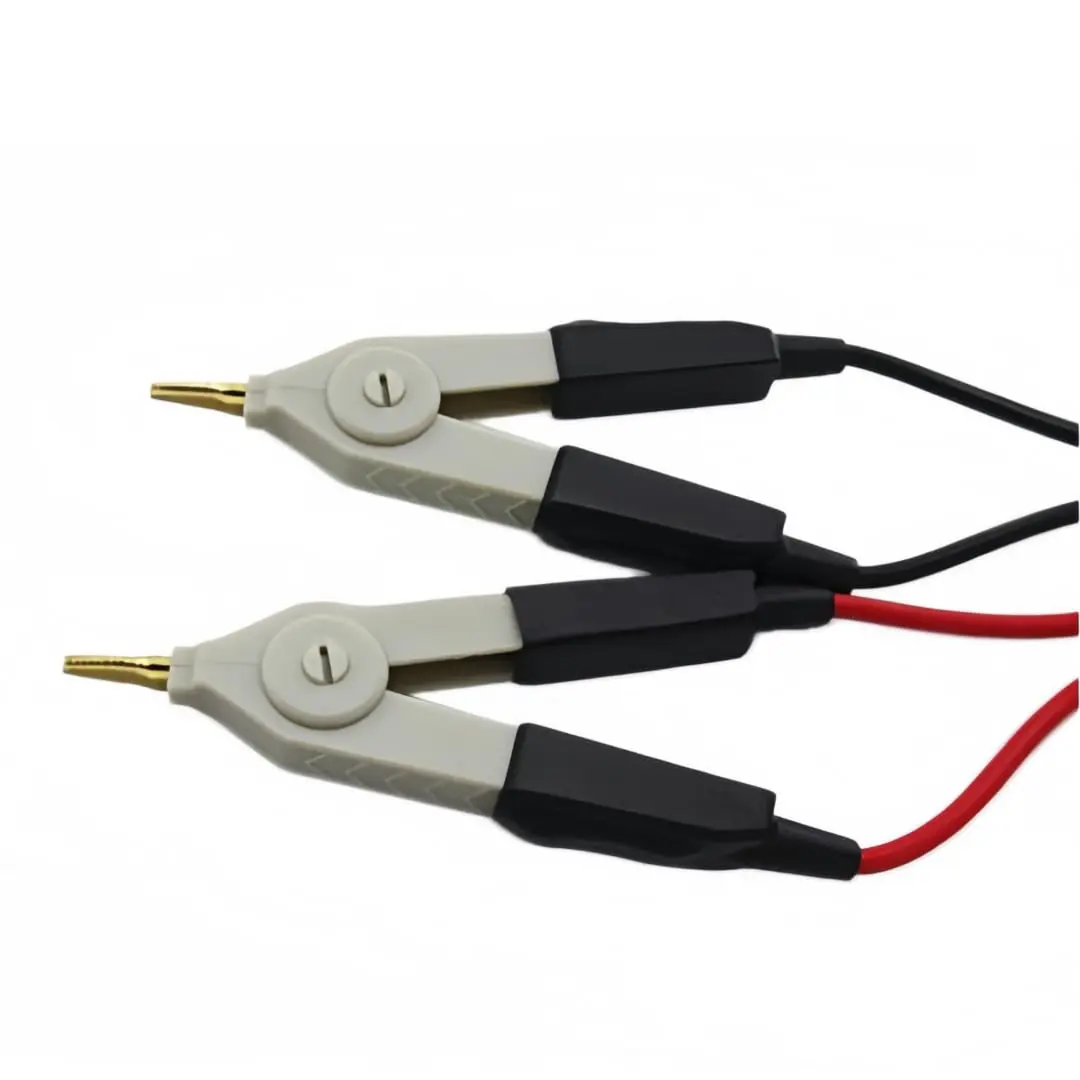 TestHelper LCR Meter Test Leads with 4mm Connectors, 2-Wire/4-Wire Kelvin Clip Probes (Red/Black) | Essential for Low Value Measurements - view 5