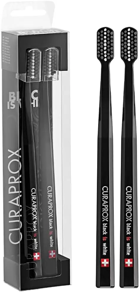 Curaprox Black Toothbrush Duo, 2-Pack | Ultra Soft Bristles for Sensitive Gums - view 7