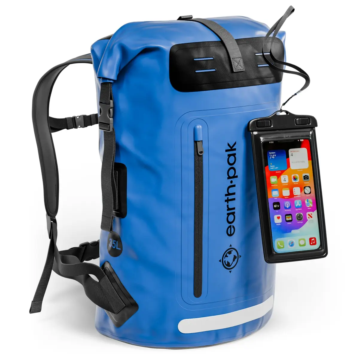 Earth Pak Waterproof Dry Bag Backpack 35L | Kayaking, Boating & Fishing Gear - main product image