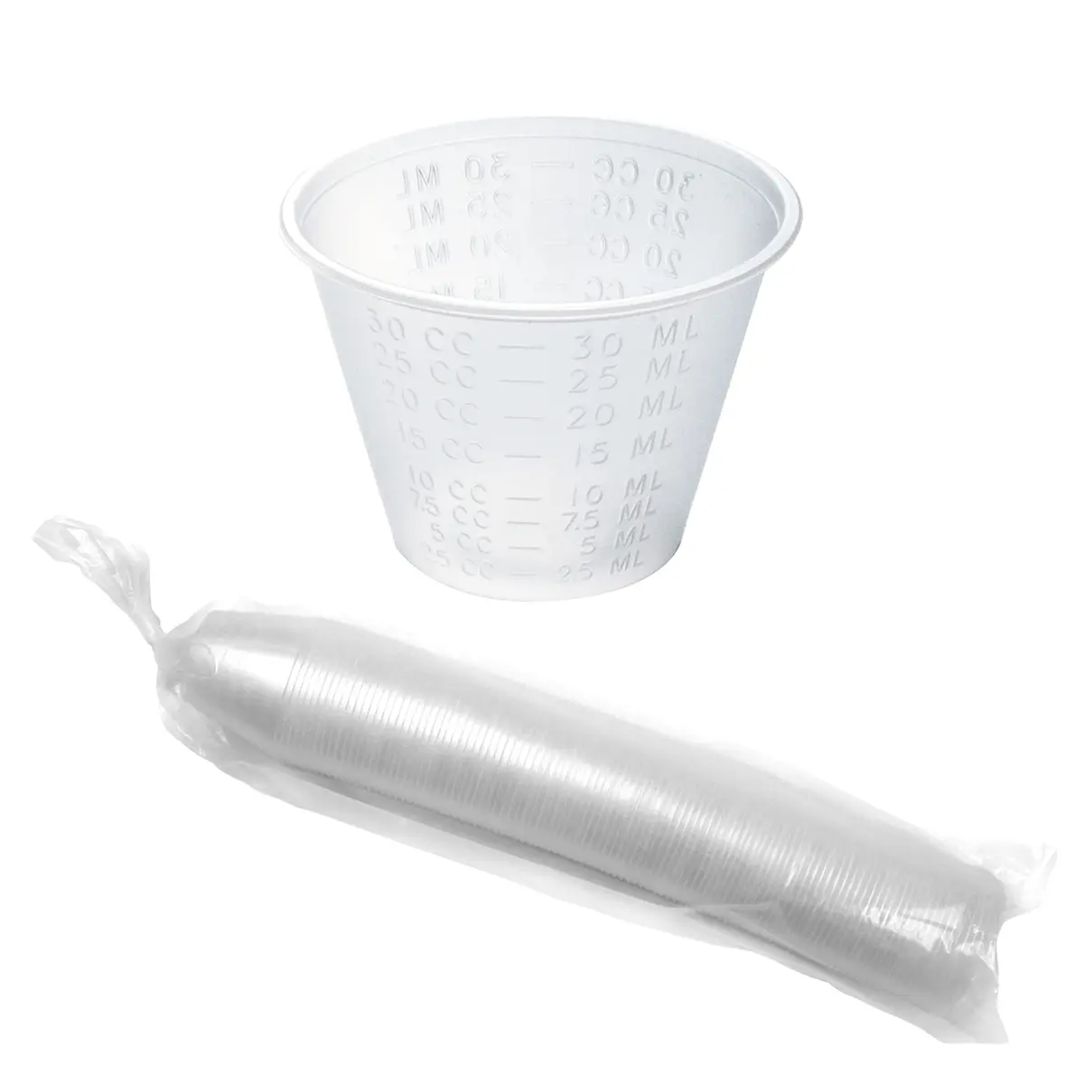 VersaPro 1 oz Medicine Cups 30ml (1 Fl Oz) | Accurate CC and ML Graduation, Pack of 100 - main product image