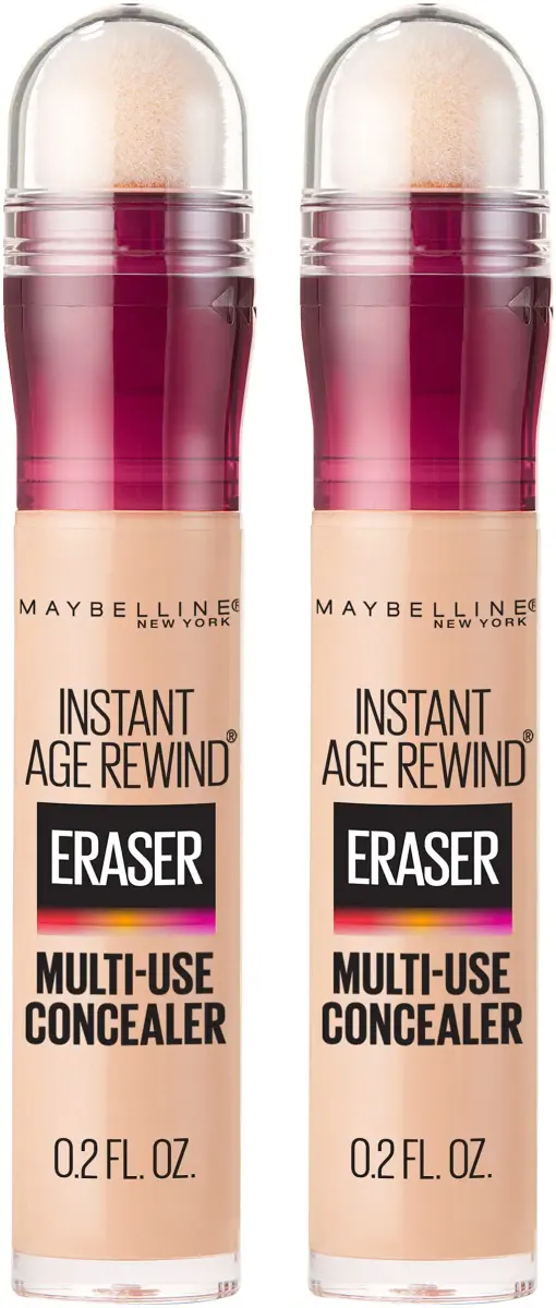 Maybelline Instant Age Rewind Eraser Foundation SPF 20, Light, 0.2 Fl Oz (2 Count) - Blurs Fine Lines - main product image