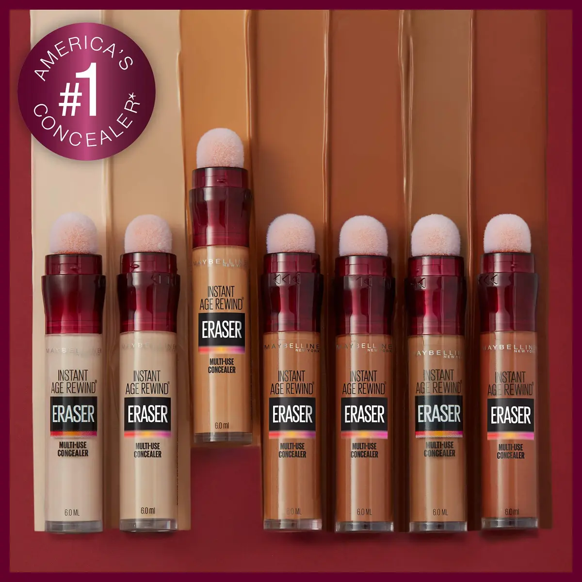 Maybelline Instant Age Rewind Eraser Foundation SPF 20, Light, 0.2 Fl Oz (2 Count) - Blurs Fine Lines - view 2