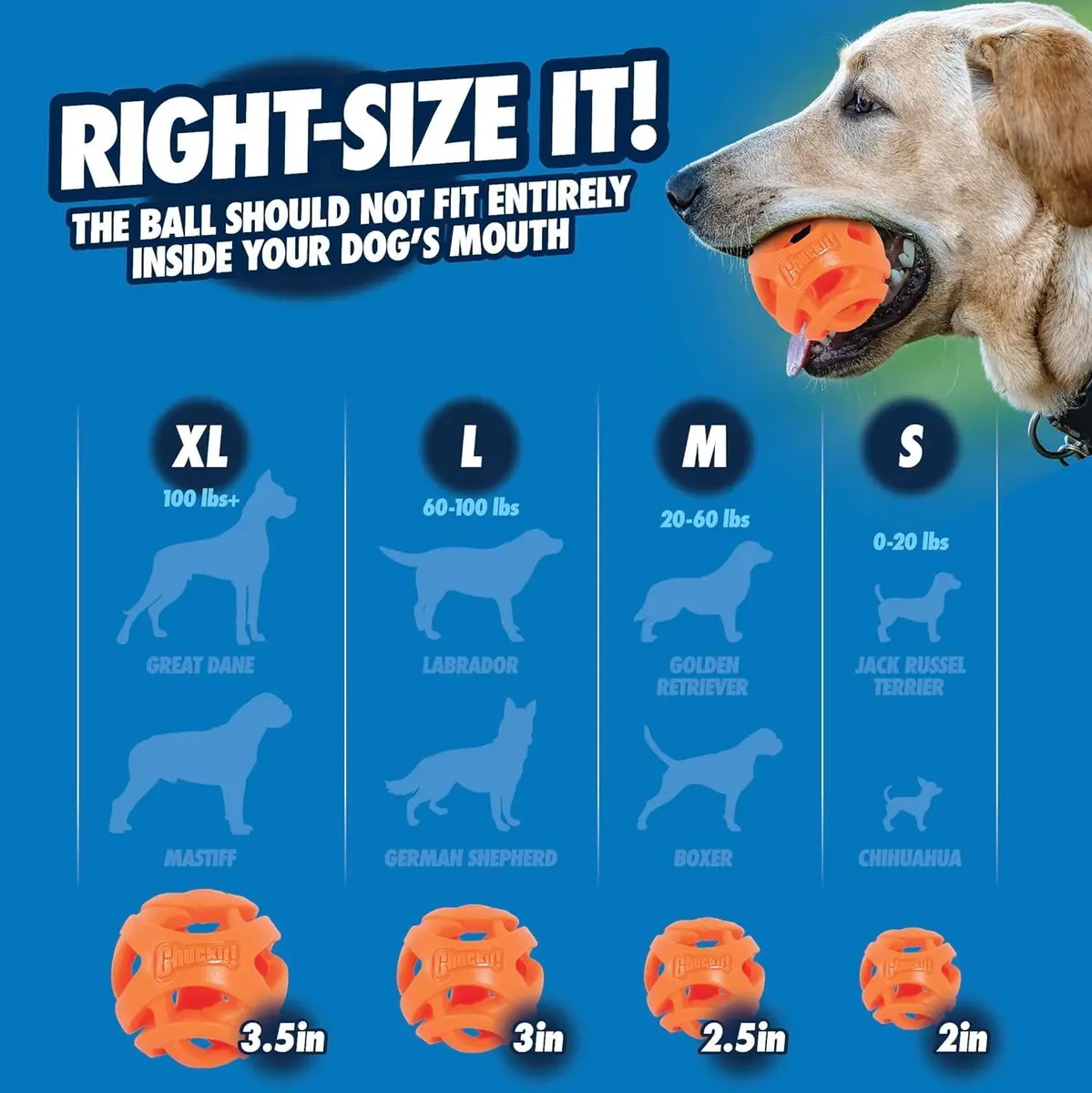 Chuckit! Air Fetch Dog Ball, Medium 2.5in | Breathable, Floating, Treat-Dispenser - view 2