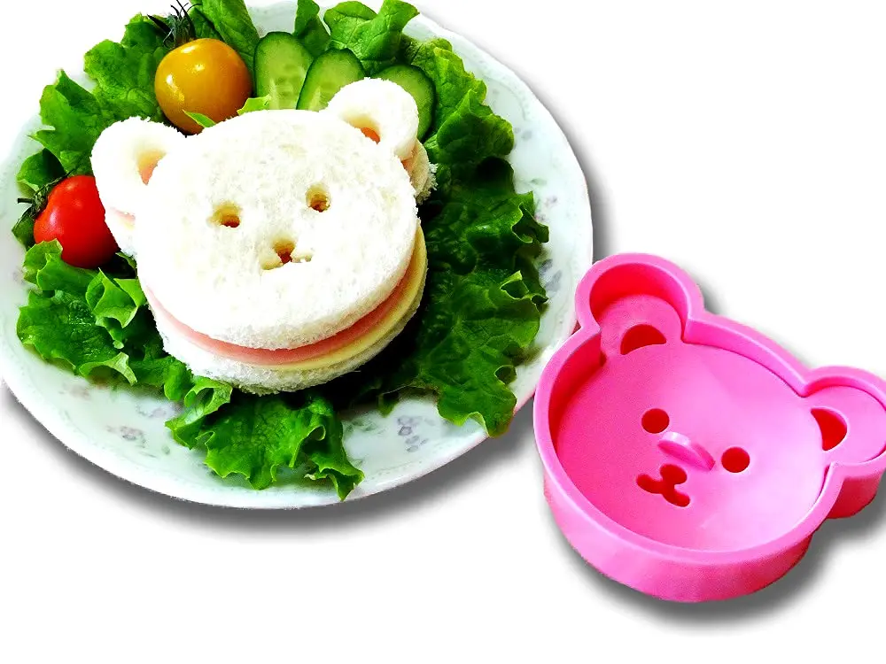 KOKUBO Cute Bear Bento Lunch Sandwich & Cookie Cutter | BPA Free, Made in Japan, 3" Bear Shape - main product image