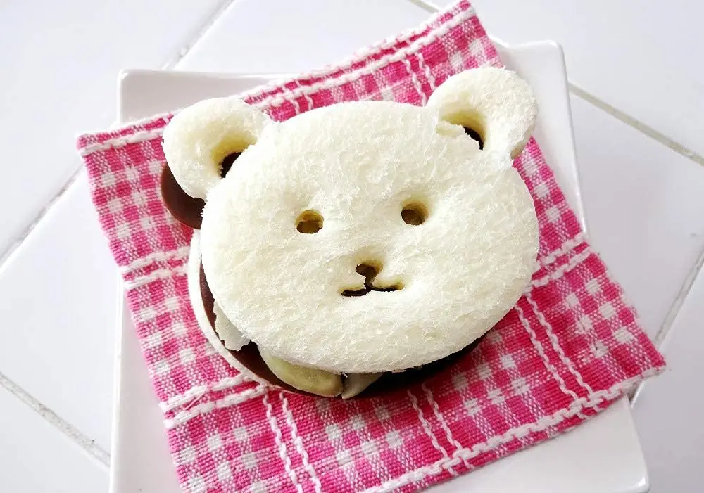 KOKUBO Cute Bear Bento Lunch Sandwich & Cookie Cutter | BPA Free, Made in Japan, 3" Bear Shape - view 3
