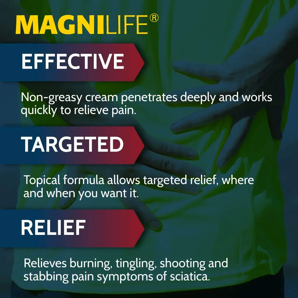 MagniLife Leg & Back Pain Relief Cream 4 oz | Fast Absorbing, No Residue, Mild Scent - view 2