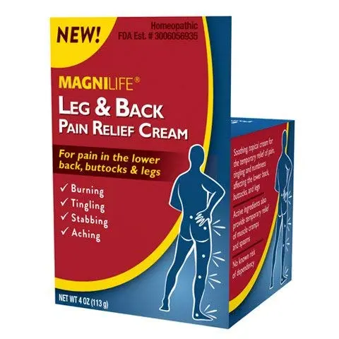 MagniLife Leg & Back Pain Relief Cream 4 oz | Fast Absorbing, No Residue, Mild Scent - view 4