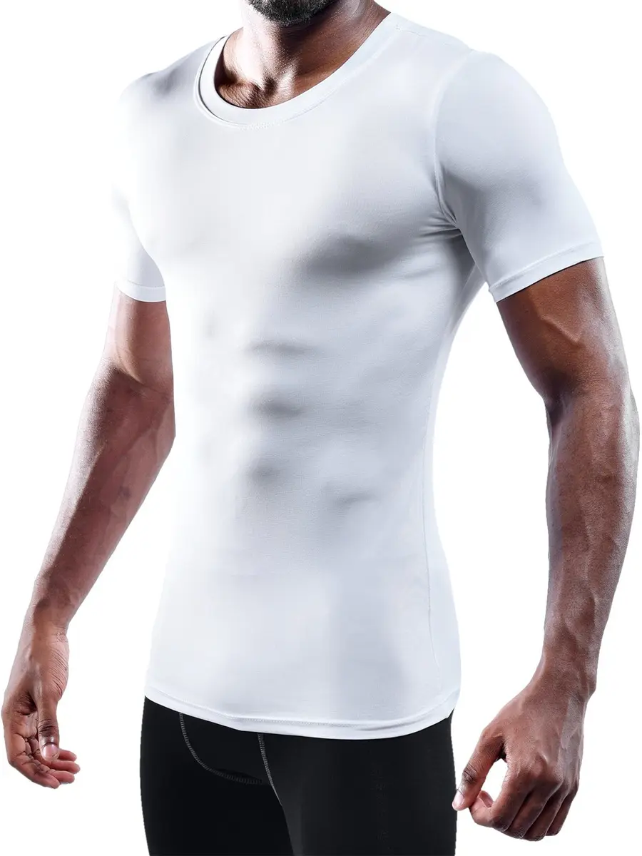 NELEUS Men's 3 Pack Workout Athletic Compression Shirts | Flat Seams, Lightweight Polyester, Crew Neck, Large - view 5