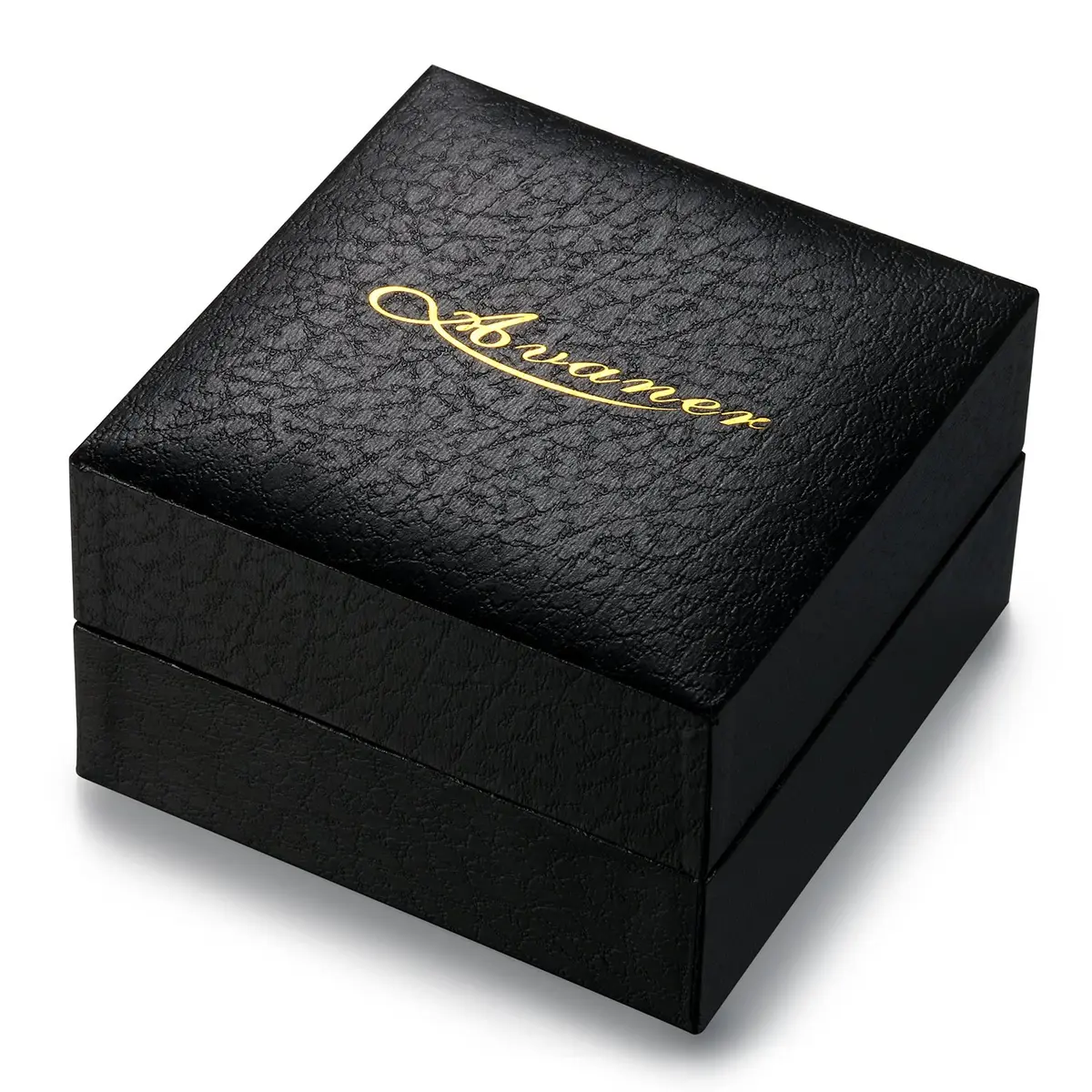 Avaner Men's Steampunk Dual Time Zone Leather Watch 5.1cm (2") Square Case | Dual Quartz Movement - view 6