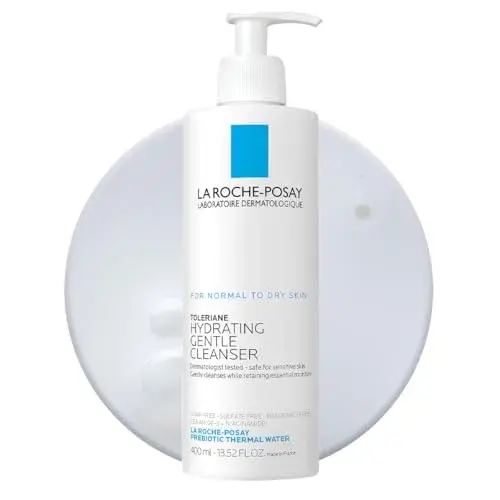 La Roche-Posay Toleriane Hydrating Gentle Face Cleanser (400ml) | Daily Facial Cleanser for Sensitive Skin - main product image