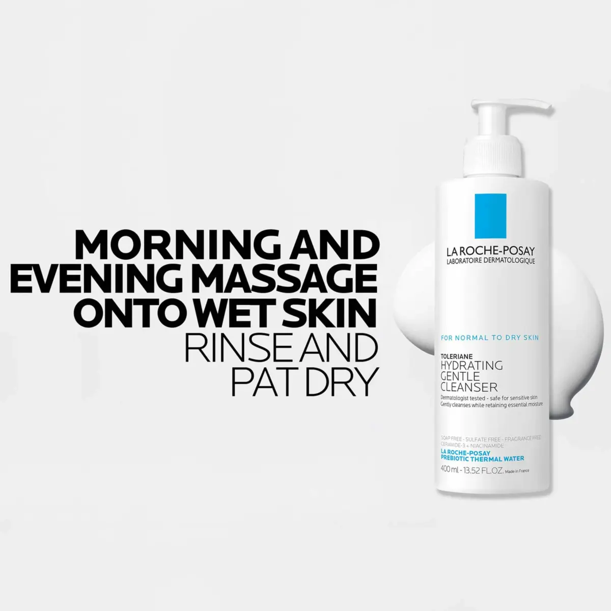 La Roche-Posay Toleriane Hydrating Gentle Face Cleanser (400ml) | Daily Facial Cleanser for Sensitive Skin - view 8