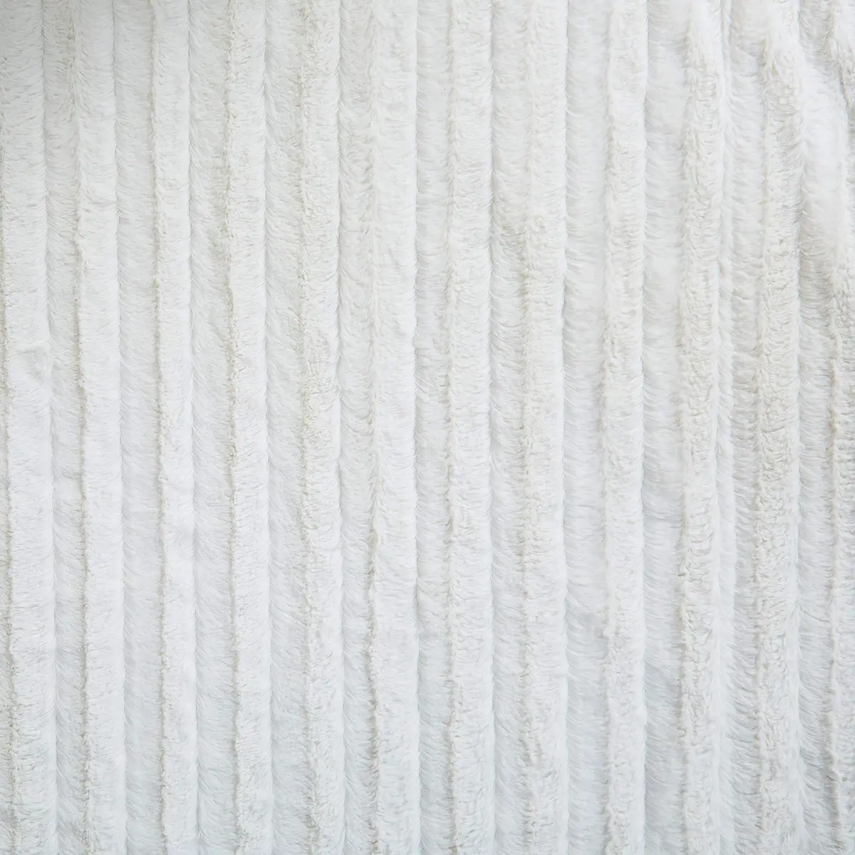 Tache Home Fashion White Blanket 90x90 in Ivory | Super Soft Faux Fur & Sherpa - view 7