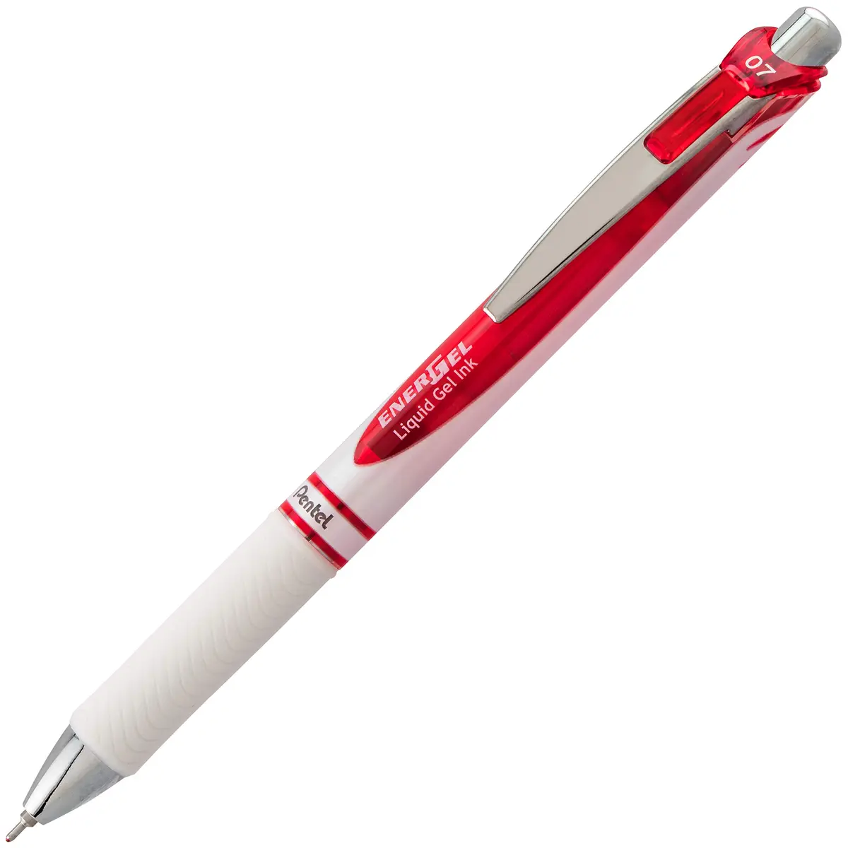 Pentel EnerGel Pearl Liquid Gel Pen 0.7mm Medium Line, Red Ink | Refillable, Smooth Writing (70-120 chars) - view 2