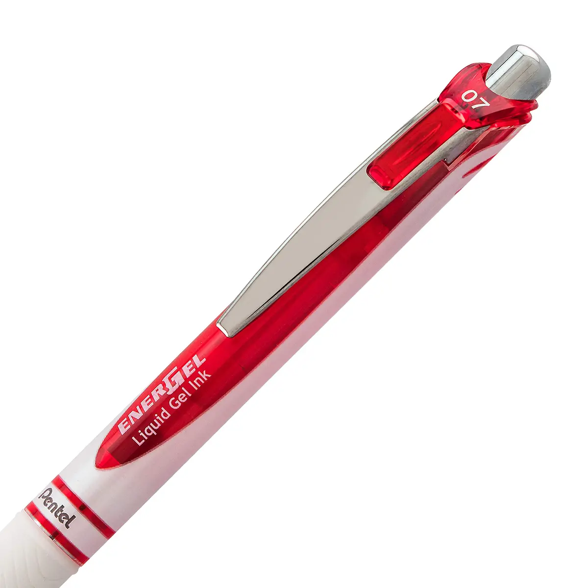 Pentel EnerGel Pearl Liquid Gel Pen 0.7mm Medium Line, Red Ink | Refillable, Smooth Writing (70-120 chars) - view 3