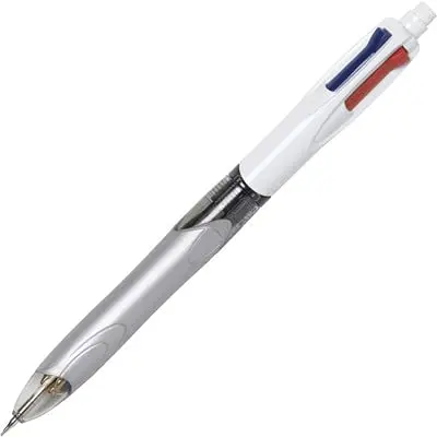 BIC 4-Color 3+1 Retractable Ballpoint Pen & Pencil 0.7mm | Smooth Ink Flow Writing Instrument - view 4