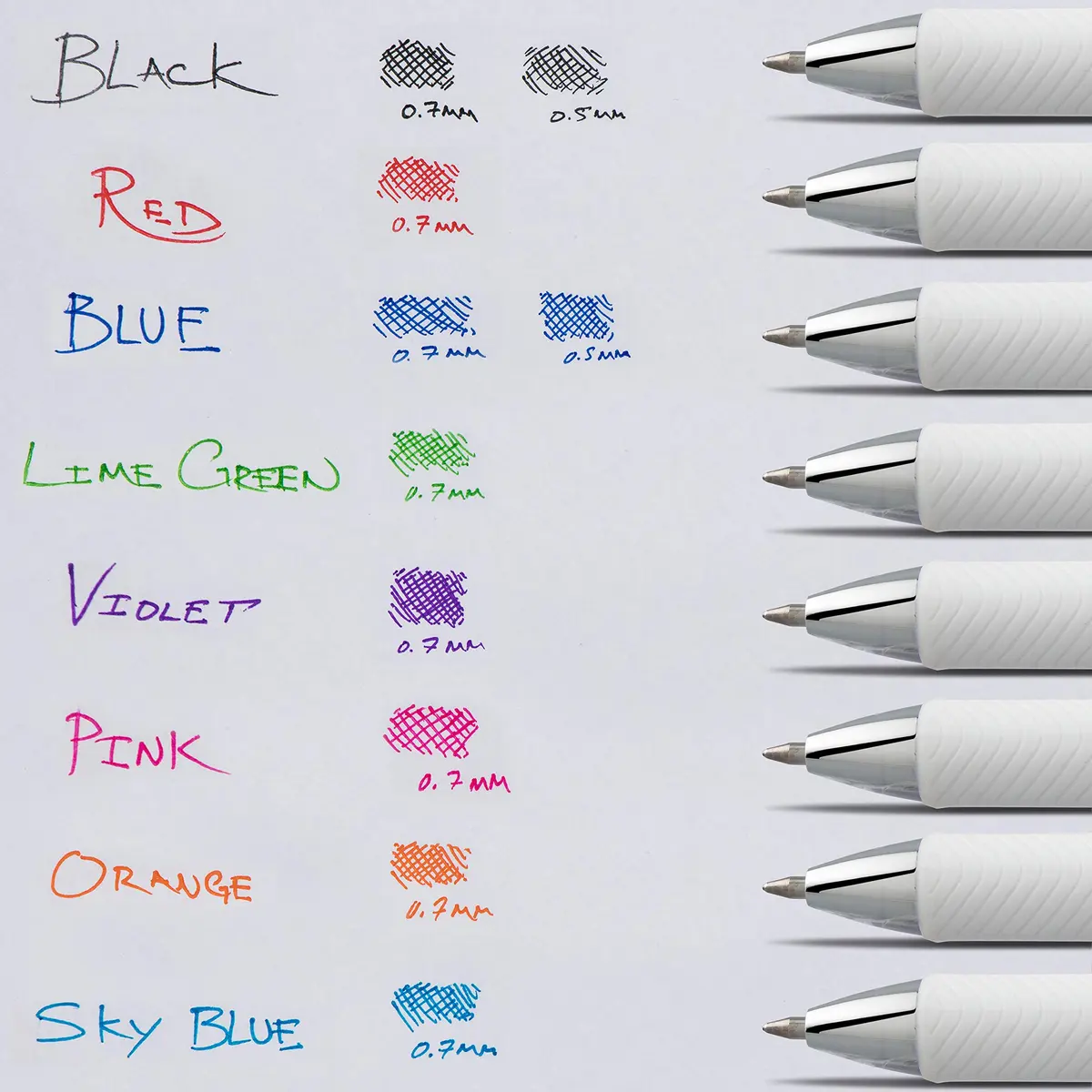 Pentel EnerGel Pearl Liquid Gel Pen 0.7mm | Smooth, Fast-Drying, Refillable (2-Pack) - view 6