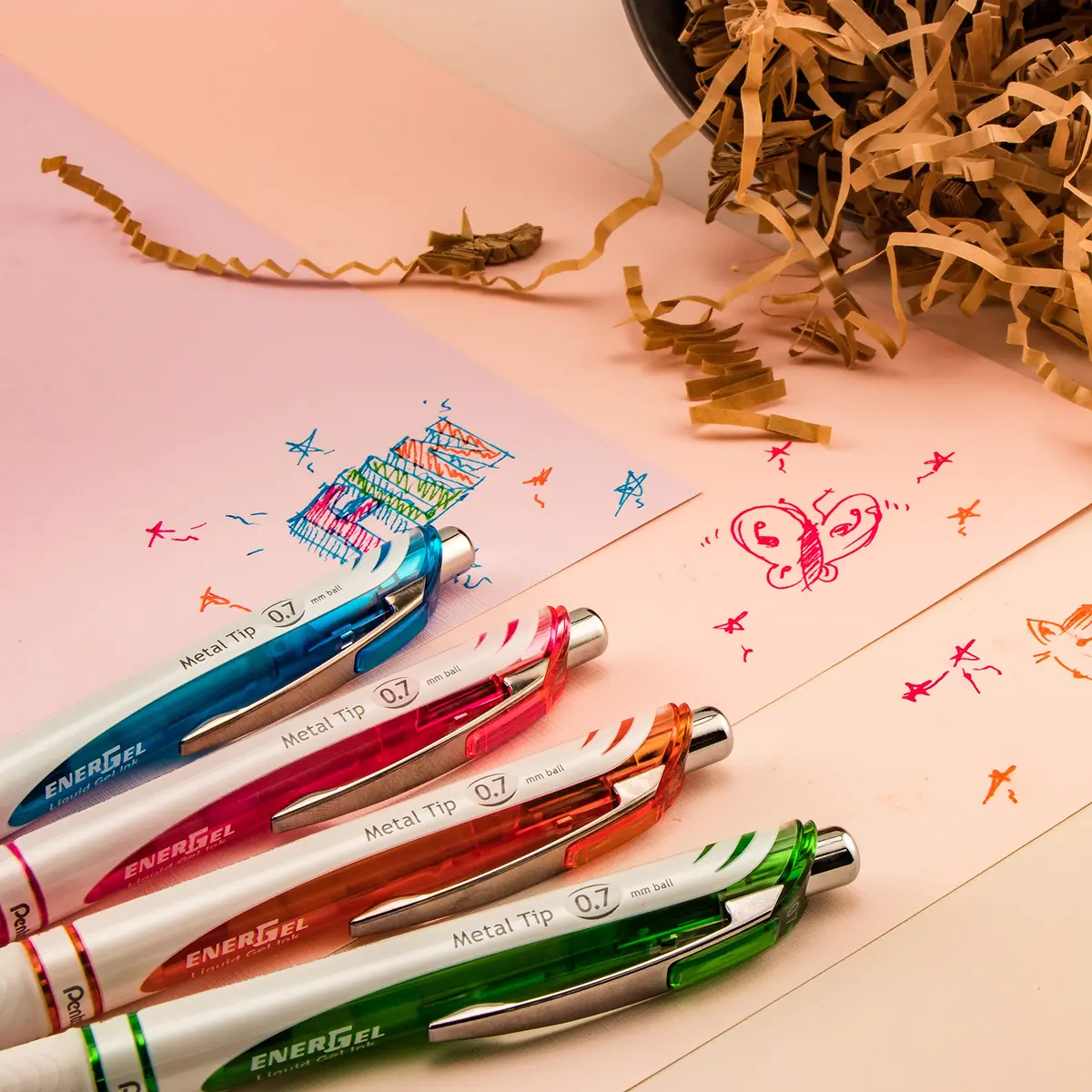 Pentel EnerGel Pearl Liquid Gel Pen 0.7mm | Smooth, Fast-Drying, Refillable (2-Pack) - view 8