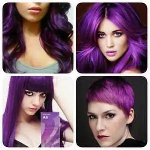 Berina Hair Color Cream A6 Violet 60G | Permanent Fashion Hair Dye for All Genders - view 3