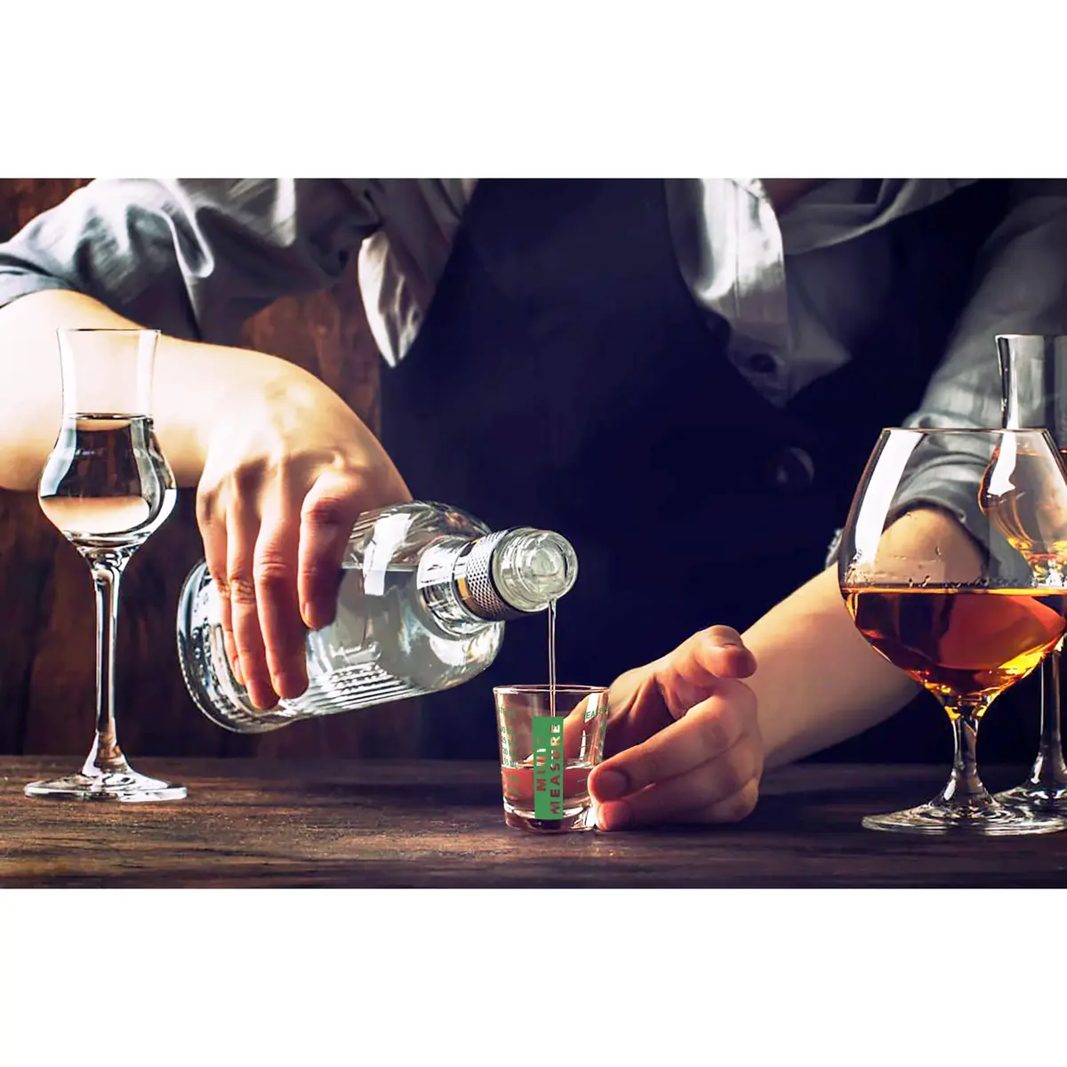 Kolder Mini Measure Heavy Glass, 20-Incremental Measurements | Precise Dry & Liquid Measuring Shot Glass - view 8