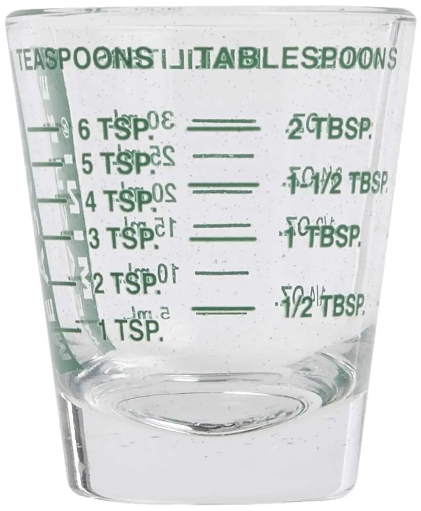 Kolder Mini Measure Heavy Glass, 20-Incremental Measurements | Precise Dry & Liquid Measuring Shot Glass - view 4