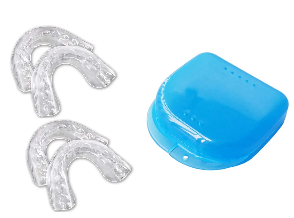 Whiter Smile Labs Thin Teeth Whitening Trays BPA Free Moldable Mouth Trays (4 Trays + Case) | Custom Fit for Home Use - main product image