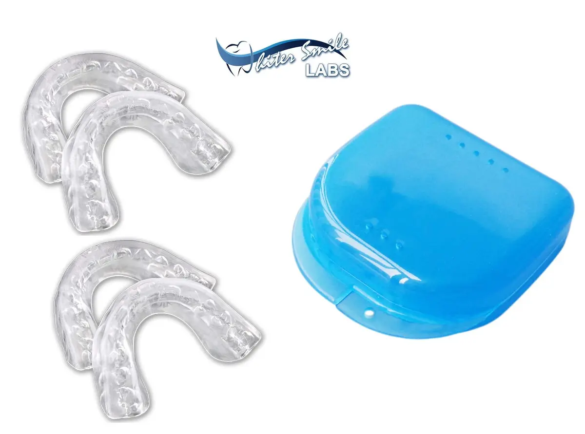 Whiter Smile Labs Thin Teeth Whitening Trays BPA Free Moldable Mouth Trays (4 Trays + Case) | Custom Fit for Home Use - view 5