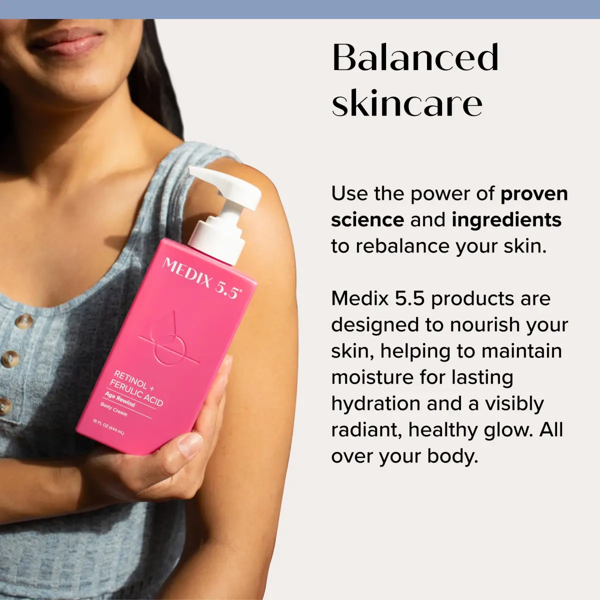 Medix 5.5 Retinol Firming Body Lotion 444ml (15 Fl Oz) | Targets Crepey Skin & Wrinkles - view 5