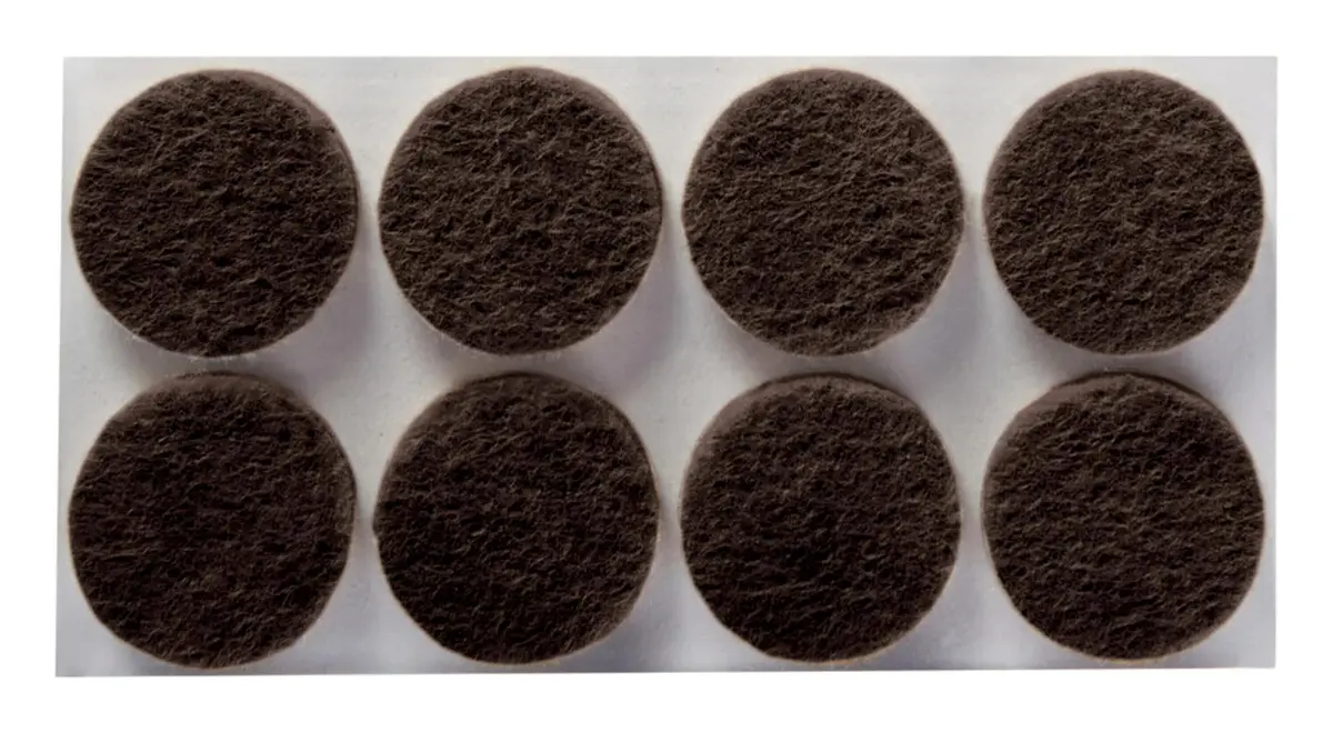 Scotch Felt Pads, 32 Pads, Circle, Brown, 1 in x 1 in | Protects Hardwood & Tile Floors - view 2