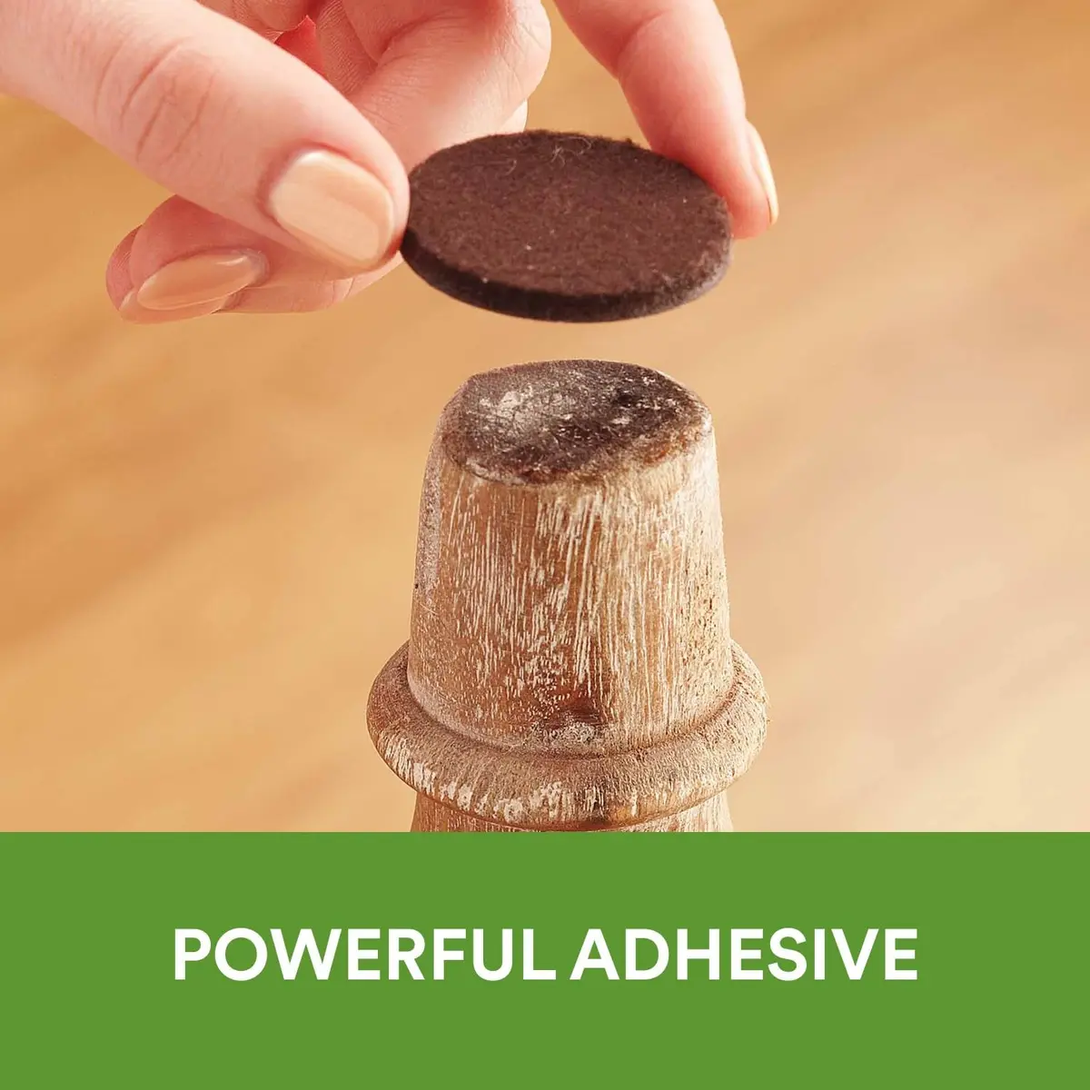 Scotch Felt Pads, 32 Pads, Circle, Brown, 1 in x 1 in | Protects Hardwood & Tile Floors - view 4