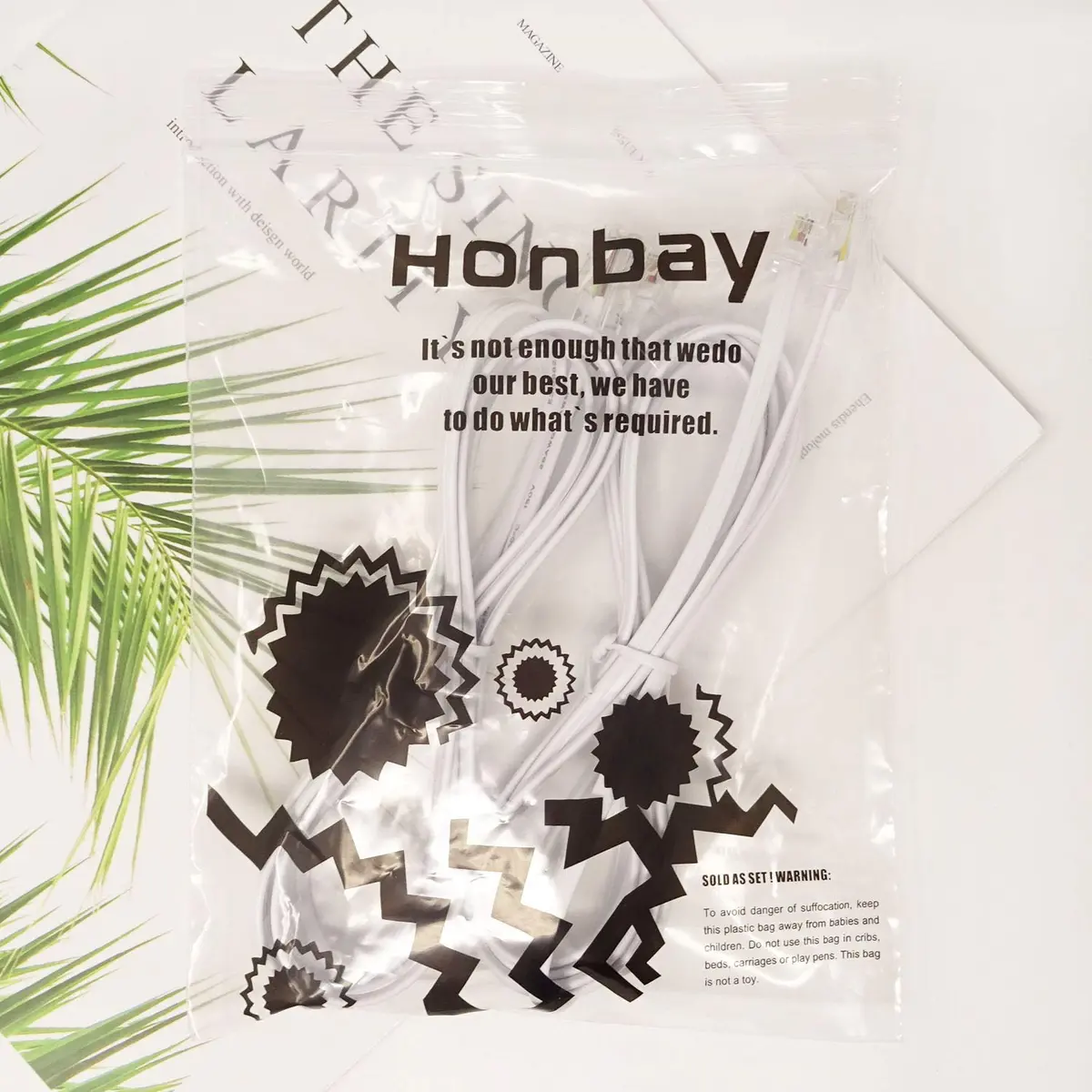 Honbay RJ11 to RJ45 Telephone Cable 1.8m (0.7ft) White | Connect Landline Phones & Modems to Internet - view 3