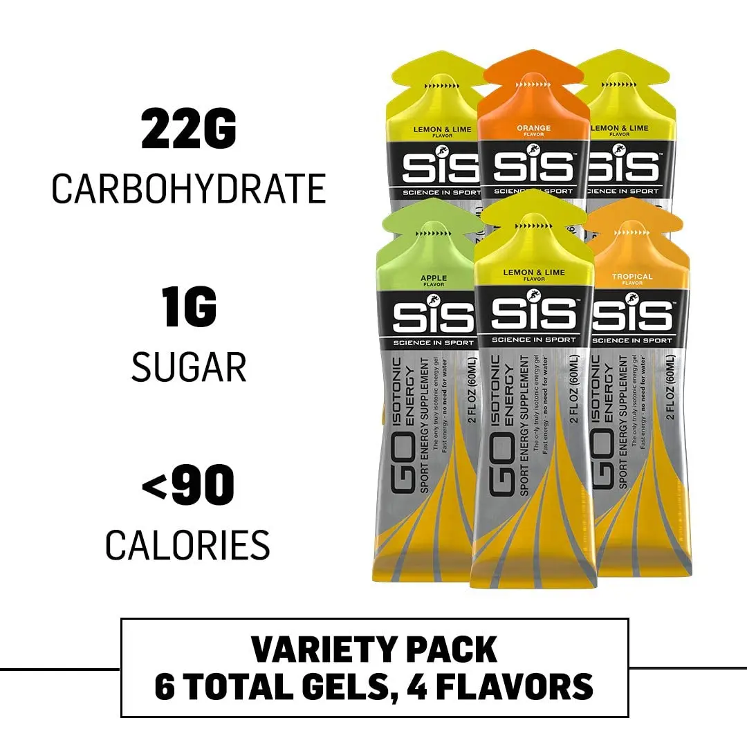 Science in Sport SiS GO Isotonic Energy Variety Pack, 2 Fl Oz (6 Pack) | Fast-Absorbing, Low Sugar Sports Gel for Endurance & Energy - view 2